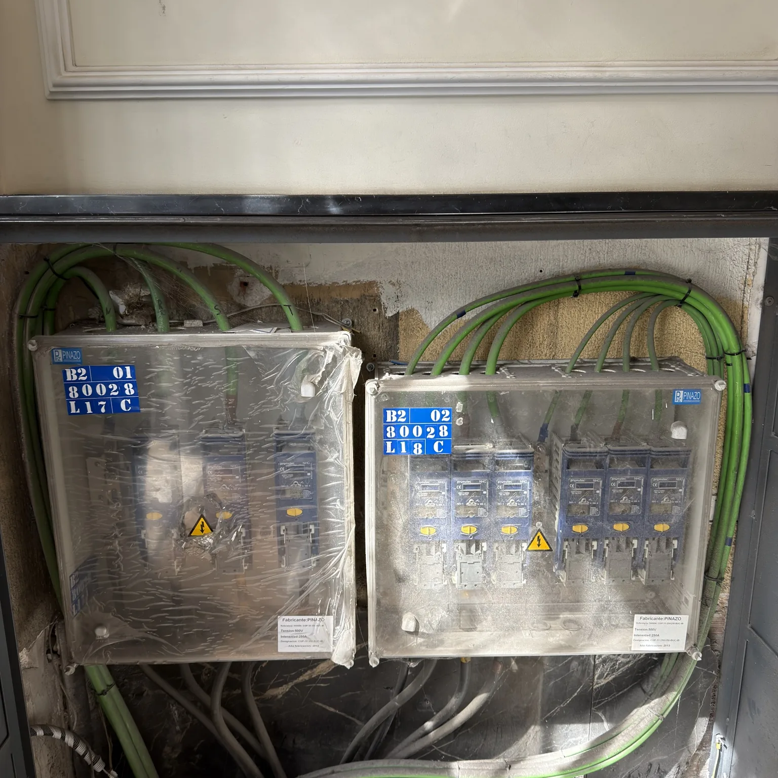 Centralización de contadores eléctricos realizado por ASR Electricidad